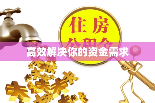 凌河高效解决你的资金需求